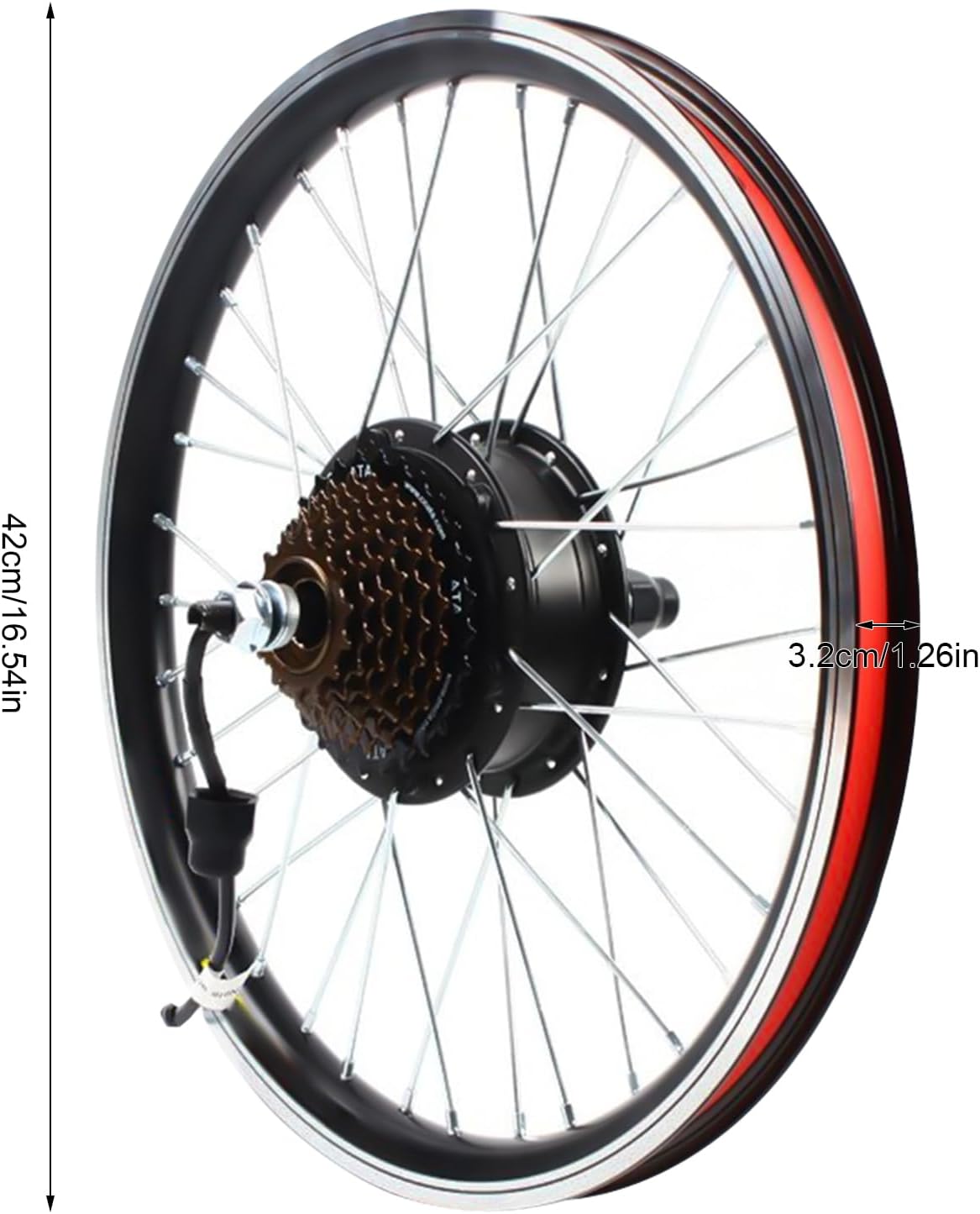 Electric Bicycle Motor Kit 48V 1000W Rear Wheel for 20'' Bike P70759