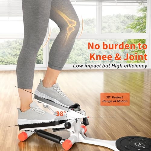 Mini Twist Stepper with Resistance Bands, 330LBS Capacity, LCD Monitor N316426