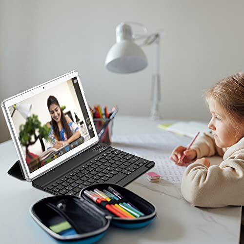 10.1 Inch Android Tablet with Keyboard, 4GB RAM 64GB Storage, Silver W589981