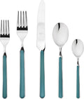 Mepra 10N722005 Fantasia Flatware Set [5 Piece Set] Orange, Dishwasher Safe Cutlery