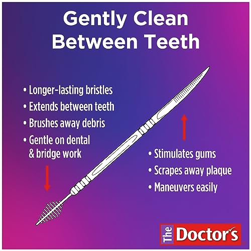 The Doctor's BrushPicks Interdental Brushes 2-in-1, 275 Count, 4 Pack L2414