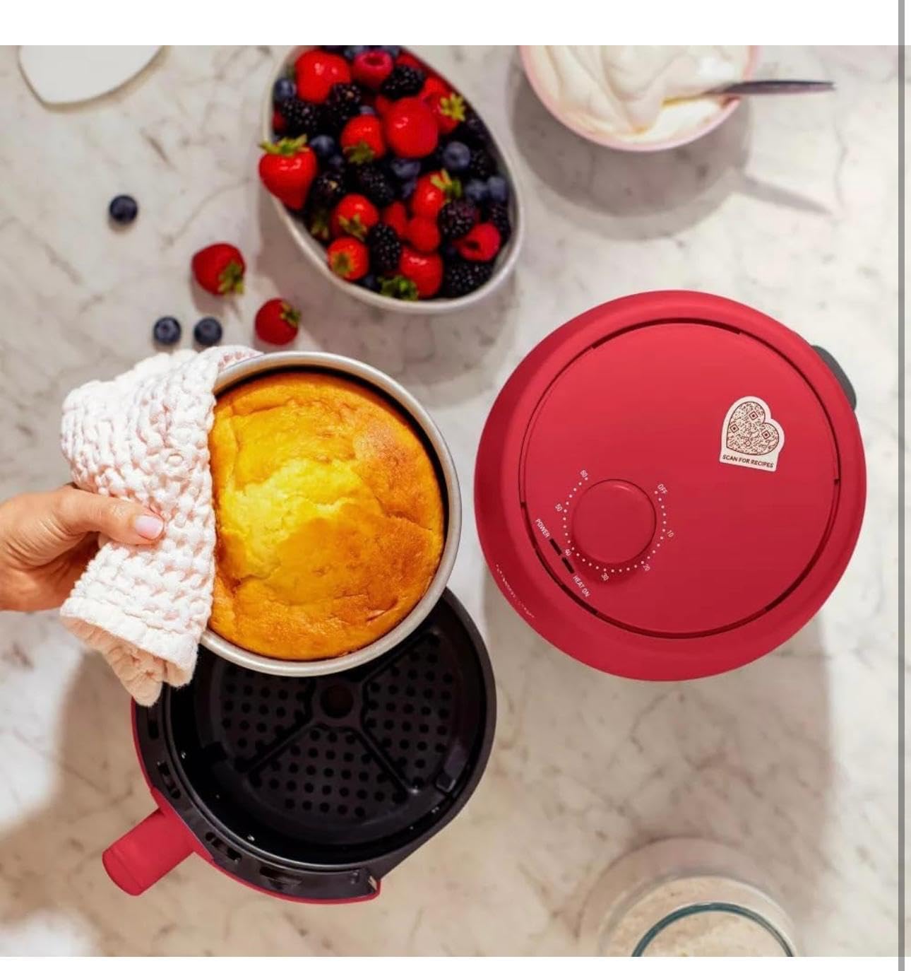 bella Air Fryer So Yummy 2.0qt Red E1755