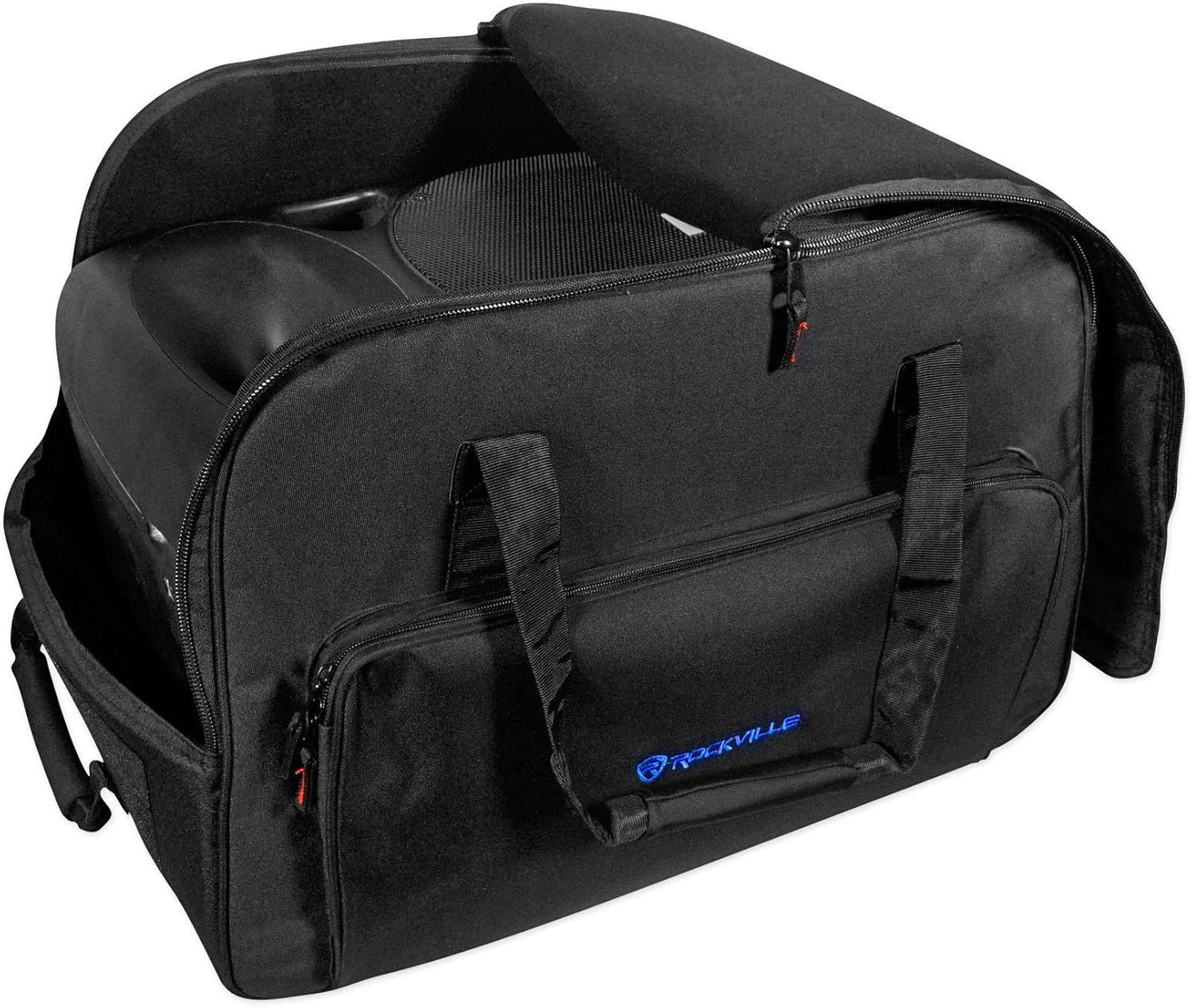 Rockville SB12M Rolling Travel Bag for 12" DJ PA Speakers I971607