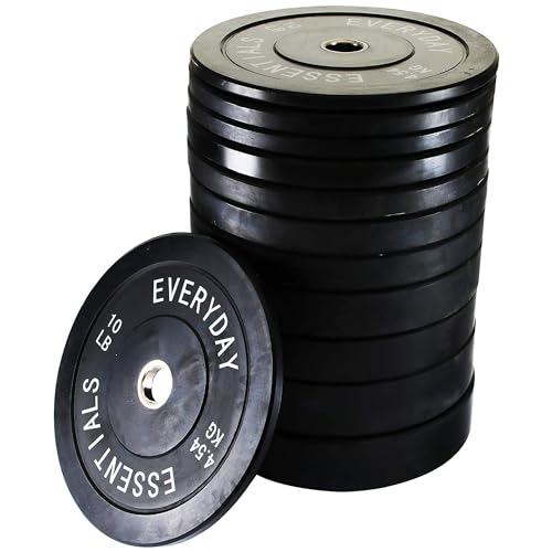 BalanceFrom Color Coded Olympic Bumper Plate with Steel Hub I7523