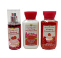 Bath and Body Work Strawberry Pound Cake - Mini Gift Set - Fragrance Mist, Body Lotion and Body Wash