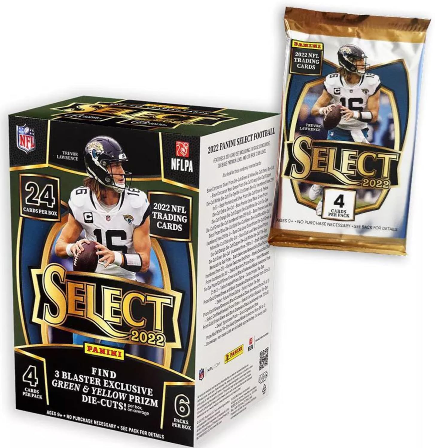 2022 Panini NFL Select Football Trading Card Blaster Box L7814