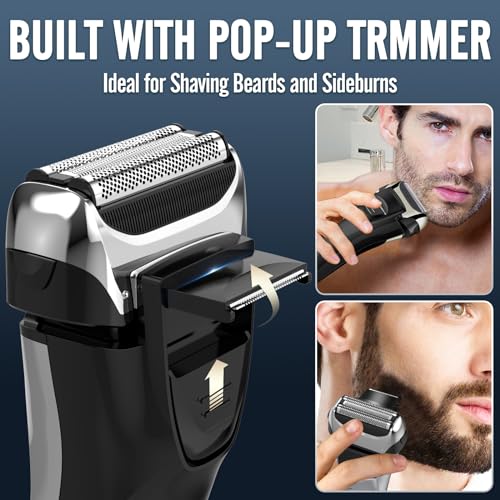 Electric Razor for Men, Rechargeable Cordless Foil Shaver D5644