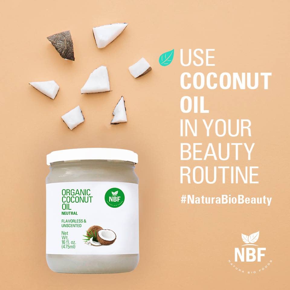 NBF Organic Coconut Oil 16 Fl Oz Cold Pressed L8010