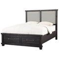 Modus Yosemite Upholstered California King Panel Storage Bed in Cafe