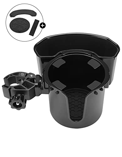JOYTUTUS Wheelchair Cup Holder with Storage Box for Walker, Rollator, Stroller F57634