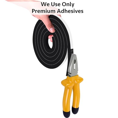 Upgraded Foam Weather Stripping Door Seal Tape for Windows and Doors, 1 in x 1/4 in x 33 Ft Q467