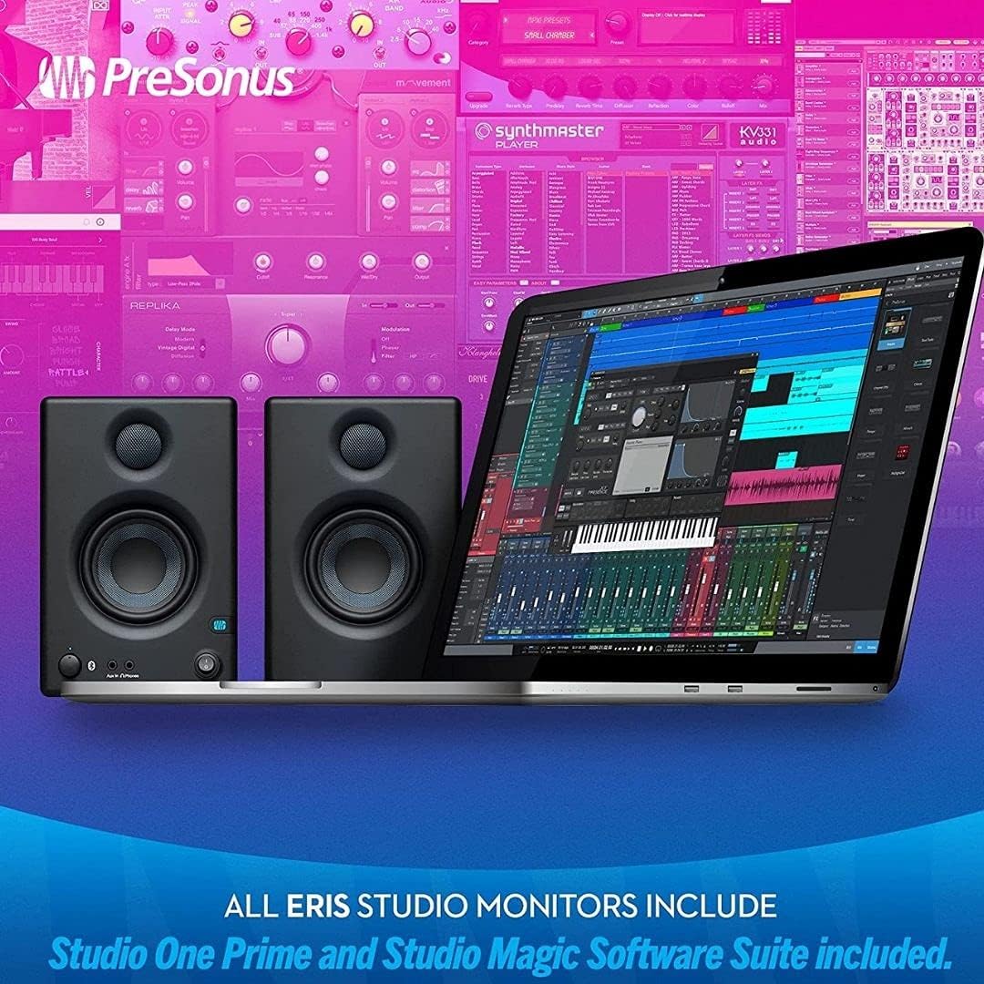 PreSonus Eris E3.5 BT 3.5" Near Field Studio Monitors H70753