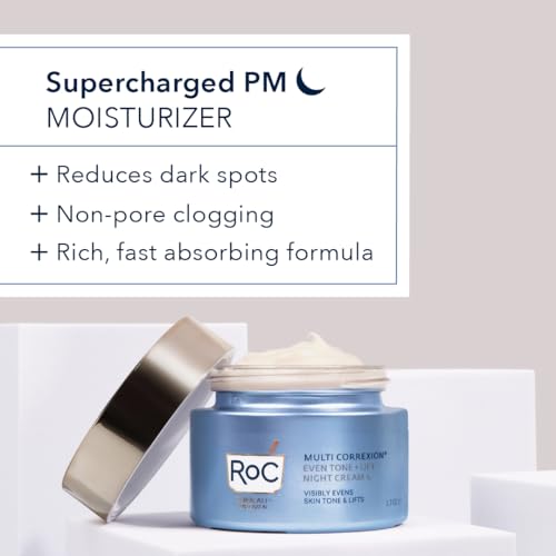 RoC Multi Correxion 5 in 1 Restoring Anti Aging Facial Night Cream with Hexinol, 1.7 oz T21253