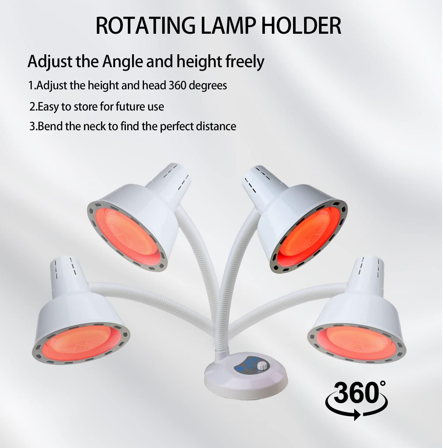 Red Light Therapy Lamp 660nm 850nm 940nm Infrared for Body Pain and Skin T2575