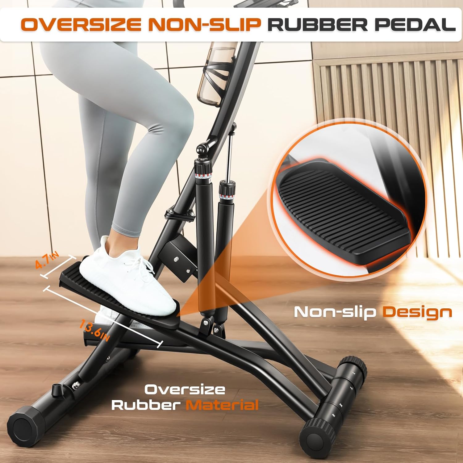 BODY RHYTHM Stepper Machine with Hydraulic Cylinders and LCD Monitor X675