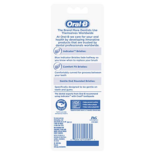 Oral-B Indicator Contour Clean Toothbrushes, Medium, 4 Count J191
