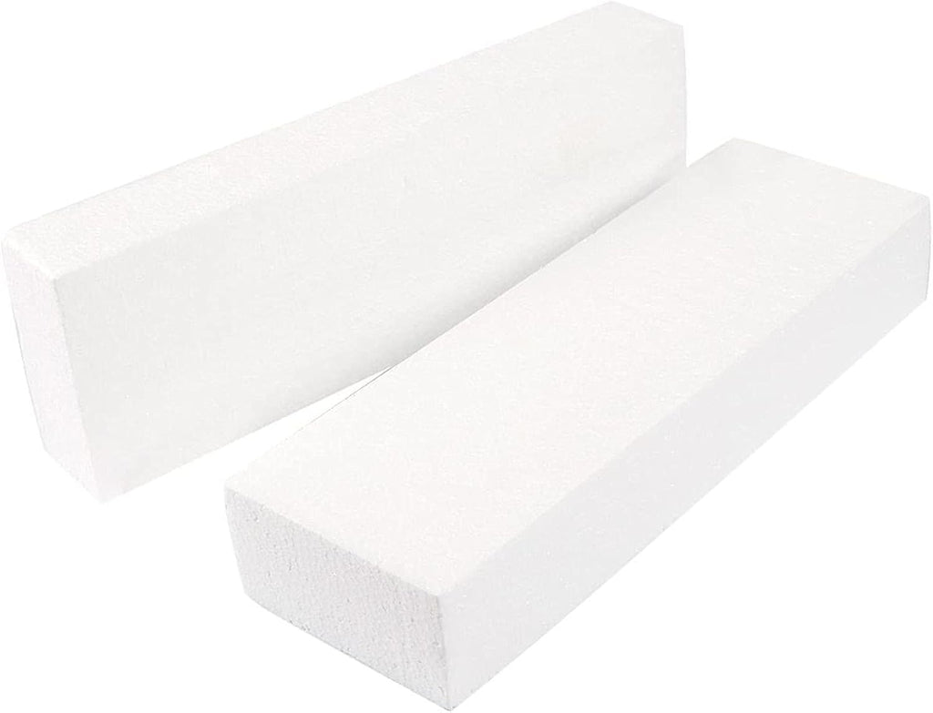 Juvale 6 Pack Foam Blocks for Crafts - 12x4x2 inch Polystyrene Brick Rectangles V9931