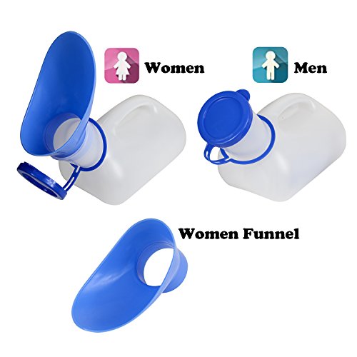AWOKEN Unisex Portable Urinal with Sealed Lid and Funnel L499634