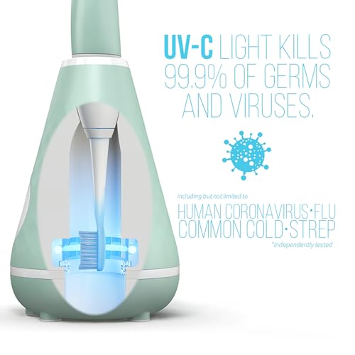 Tao Clean UV Sanitizing Sonic Toothbrush and Cleaning Station, Seaglass Green X1537