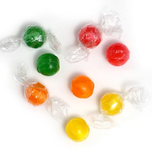 Assorted Sour Candy Balls, 1 Pound Bulk, Individually Wrapped Hard Candy D47882