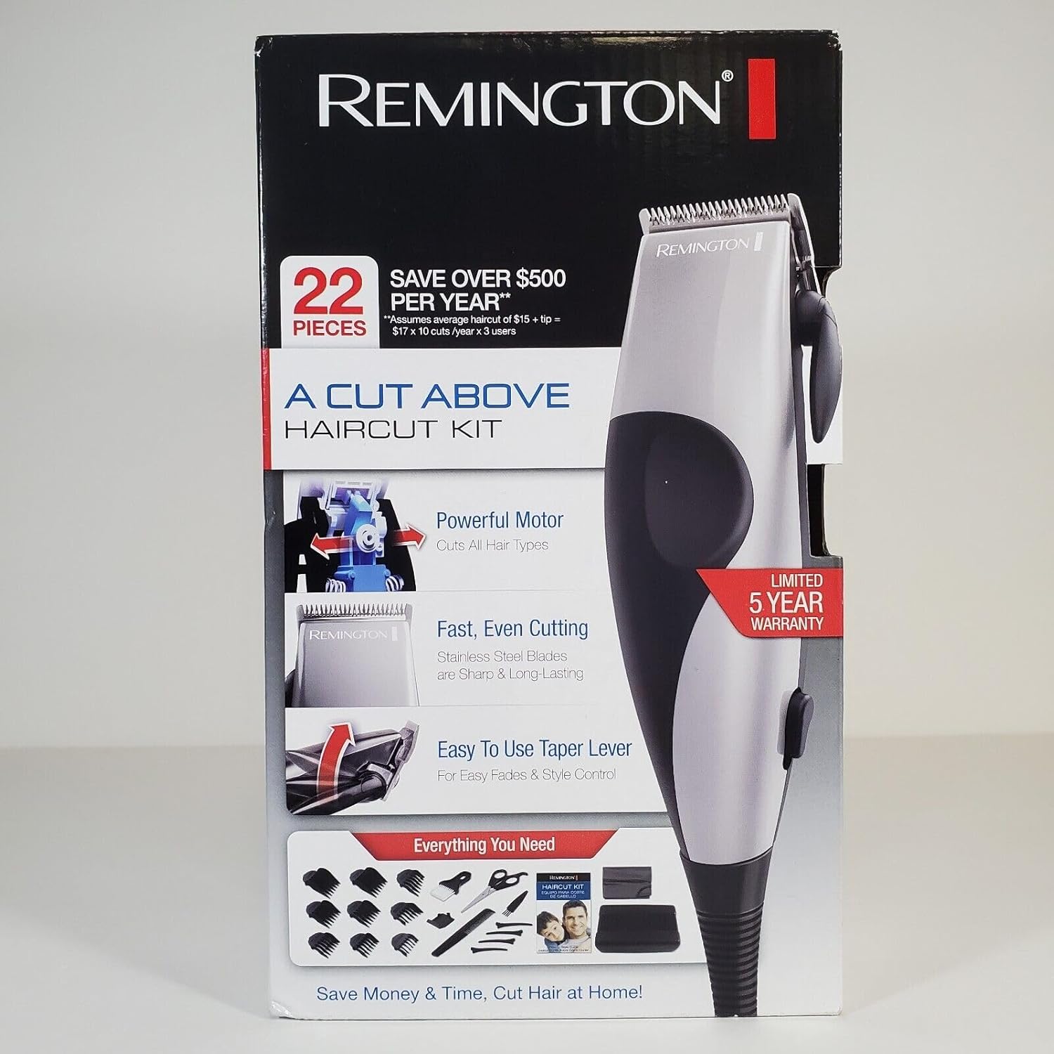Remington HC-80 Precision 22 Piece Corded Haircut Kit Z45327