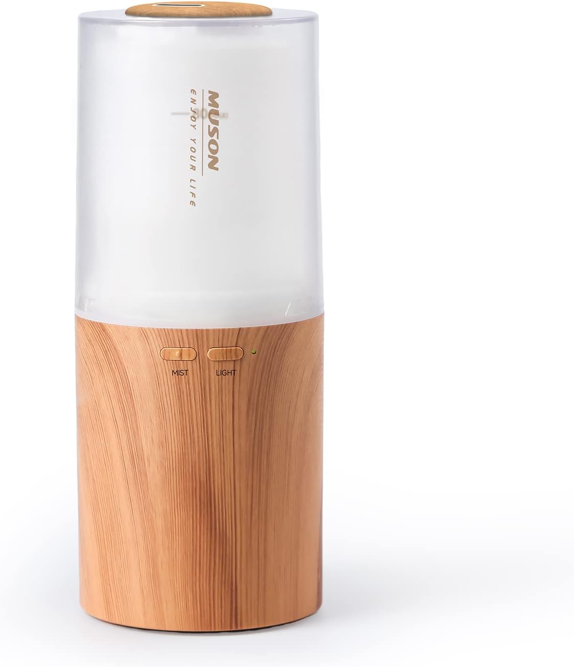 muson Mini Essential Oil Diffuser Aroma Cool Mist Humidifier for Car Office Sleep Travel, Ultrasonic Aromatherapy Diffuser with Warm Night Light, Ultra Quiet/Auto Shutoff/USB Powered