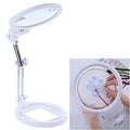 10X 20X Floor Magnifying Lamp, 36 LED Dimmable Magnifying Glass with Light and Stand, 3-in-1 Adjustable Gooseneck Lighted Magnifier for Reading, Sewing, Crafts, Close Work etc