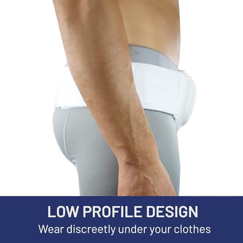 Inguinal Hernia Belt for Men Women, Adjustable Support Truss, 34-44 Inches Z133