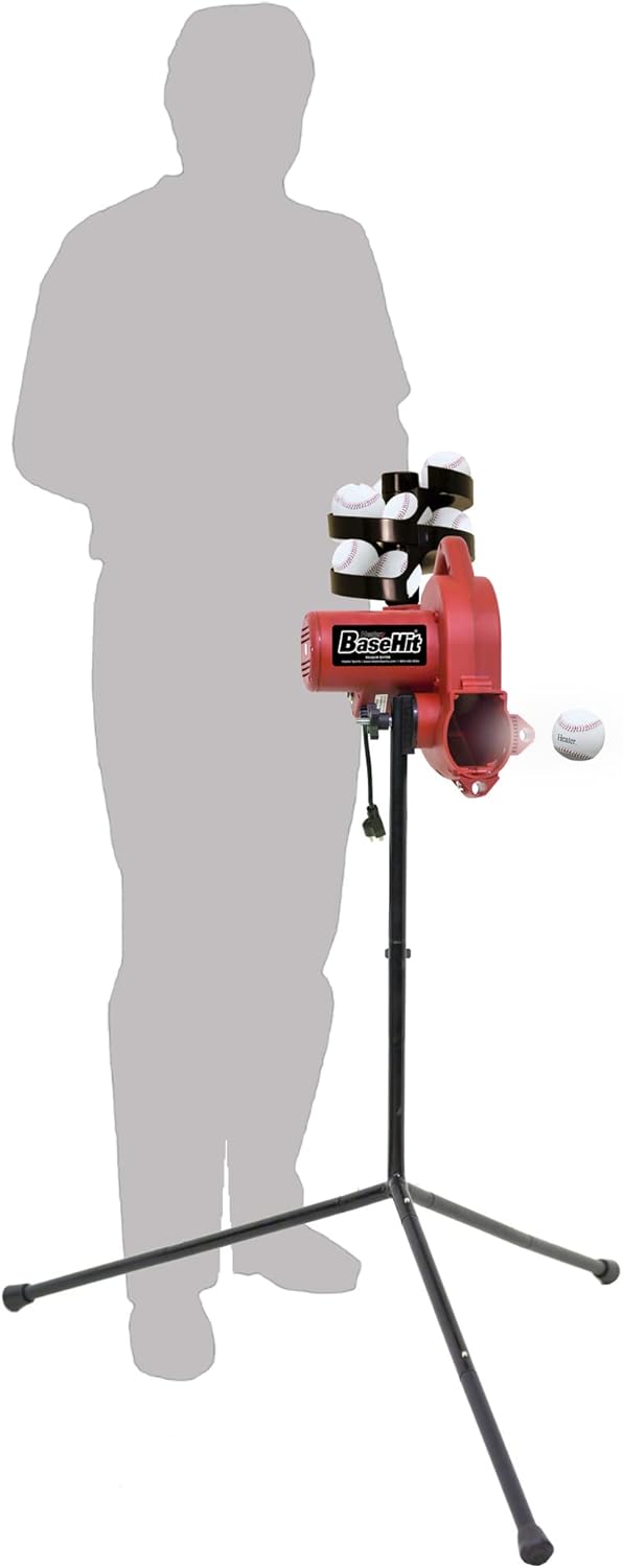 Heater Sports Base Hit Lite Real Baseball Pitching Machine K9514