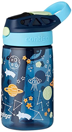 Contigo Kids Water Bottle Autospout Straw, BPA-Free Stainless Steel, Leak-Proof G871
