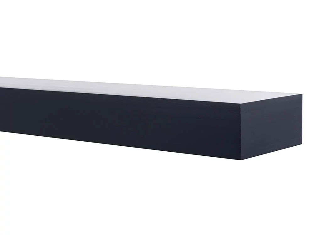 Mantels Direct Bedford 48" Floating Mantel Shelf with Corbels for Fireplaces - Black