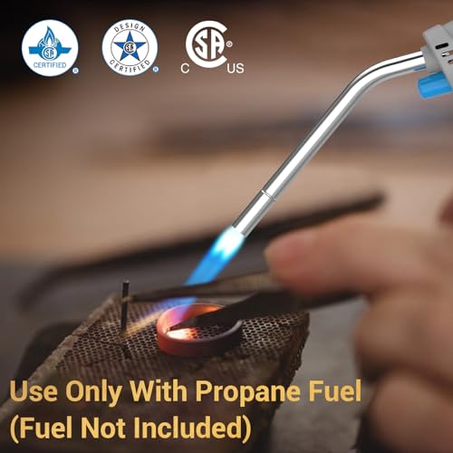 Propane Torch Head with Igniter, Trigger Start, 5FT Hose F932097