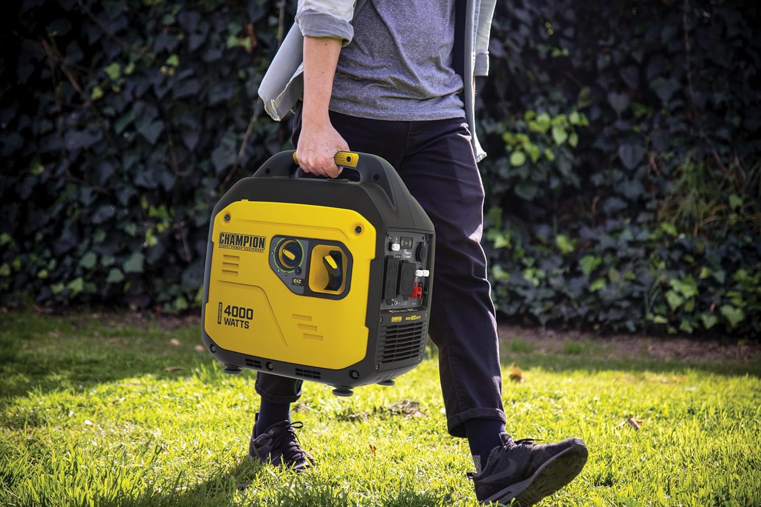Champion Power Equipment 4000-Watt Portable Inverter Generator with CO Shield W8746