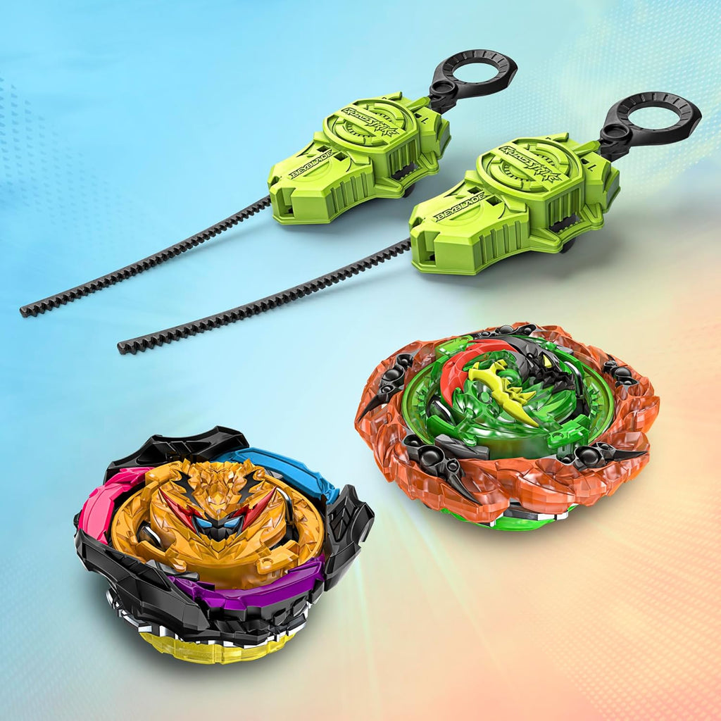 BEYBLADE Burst QuadStrike Light Ignite Battle Set Stadium with 2 Tops and 2 Launchers Y56778