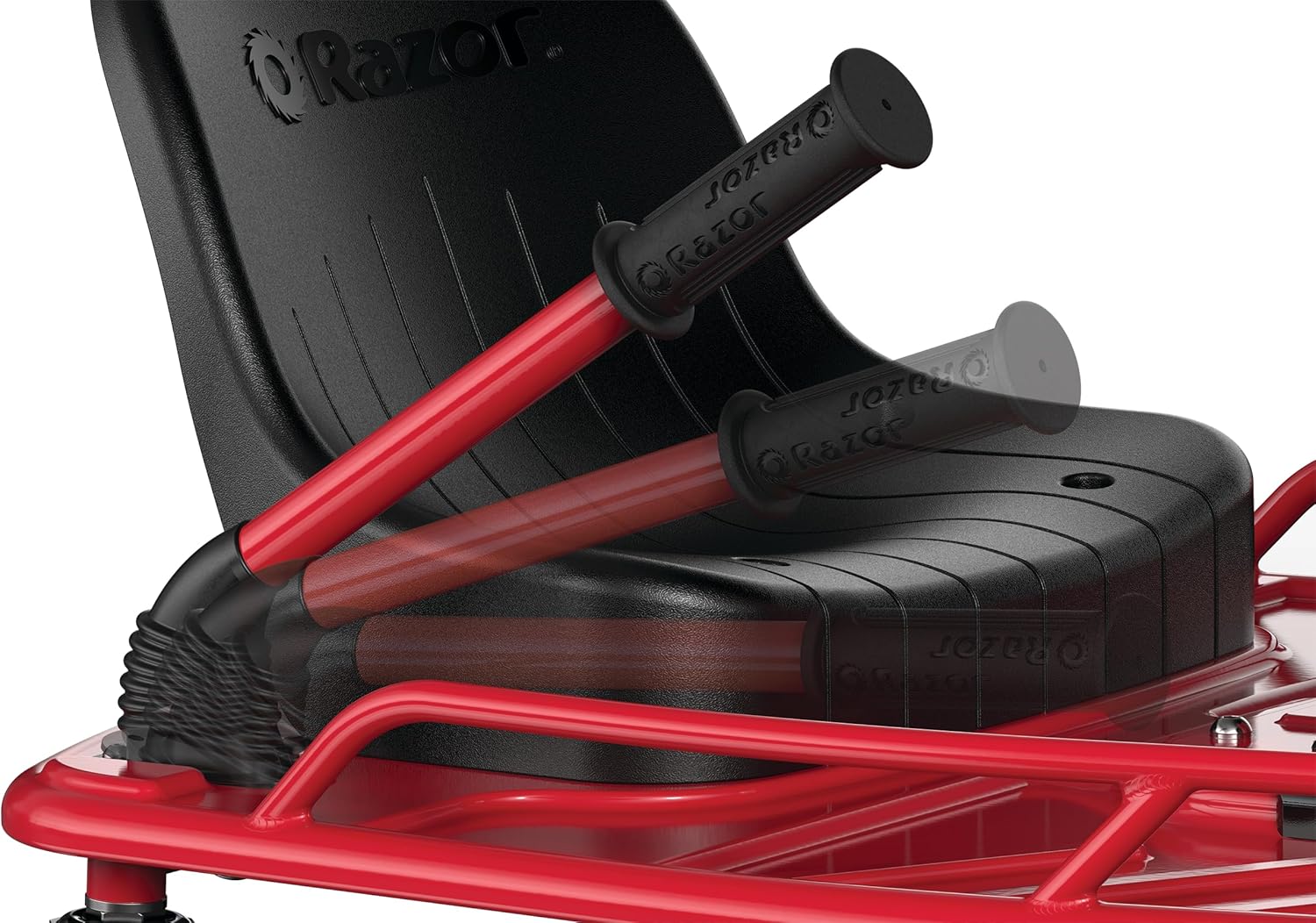 Razor Crazy Cart 24V Electric Drifting Go Kart, Black/Red Q670995