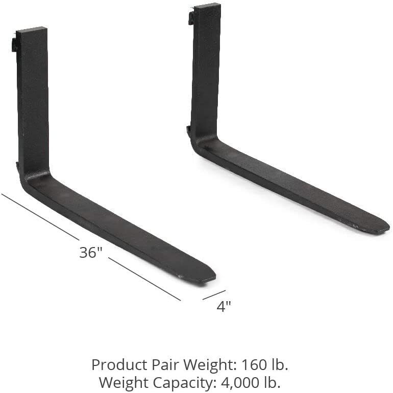 Titan Attachments 36-in Pallet Fork Blades, Class II T2611
