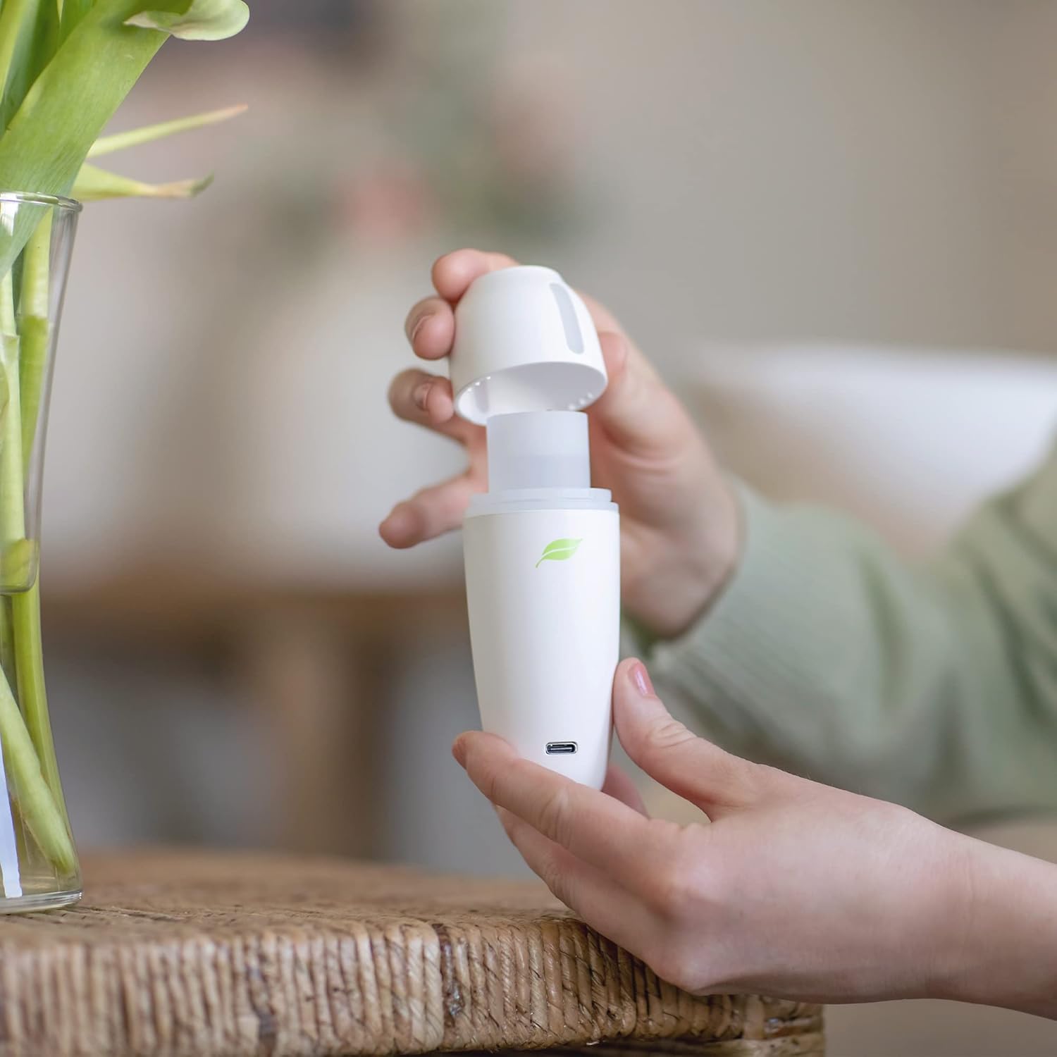 Plant Therapy Mini Portable Diffuser for Essential Oils, Rechargeable USB, Cordless M97691