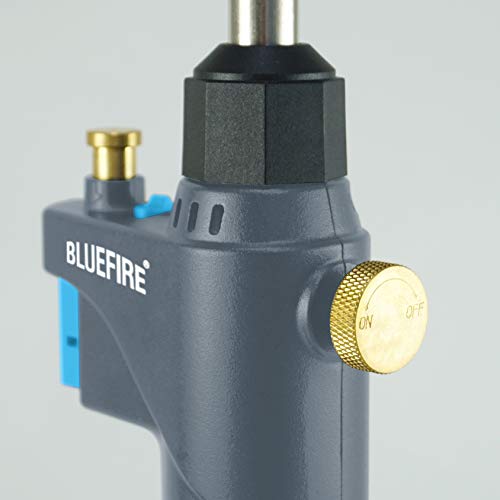 BLUEFIRE BTS-8090 Auto ON/OFF Gas Welding Torch Head for MAPP/Propane 1lb Bottle C964