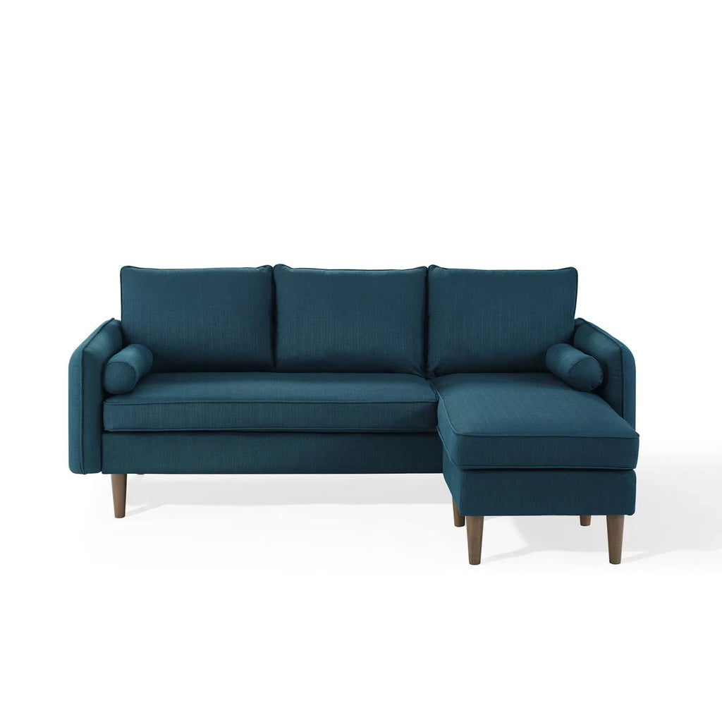Navy Blue Fabric Sectional Sofa Set C37521