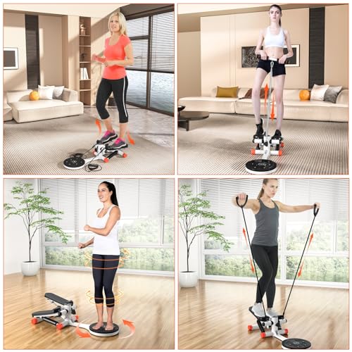 Mini Twist Stepper with Resistance Bands, 330LBS Capacity, LCD Monitor N316426