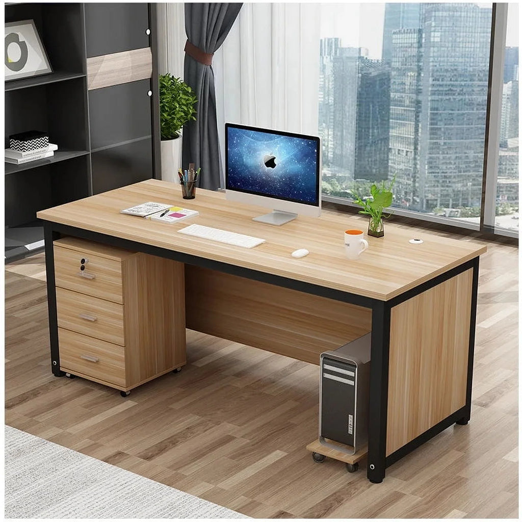 HDH Writing Desk with Monitor Drawers X94122