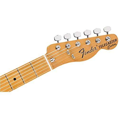 Fender Vintera 70s Custom Telecaster Electric Guitar, Black, Maple Fingerboard C530431