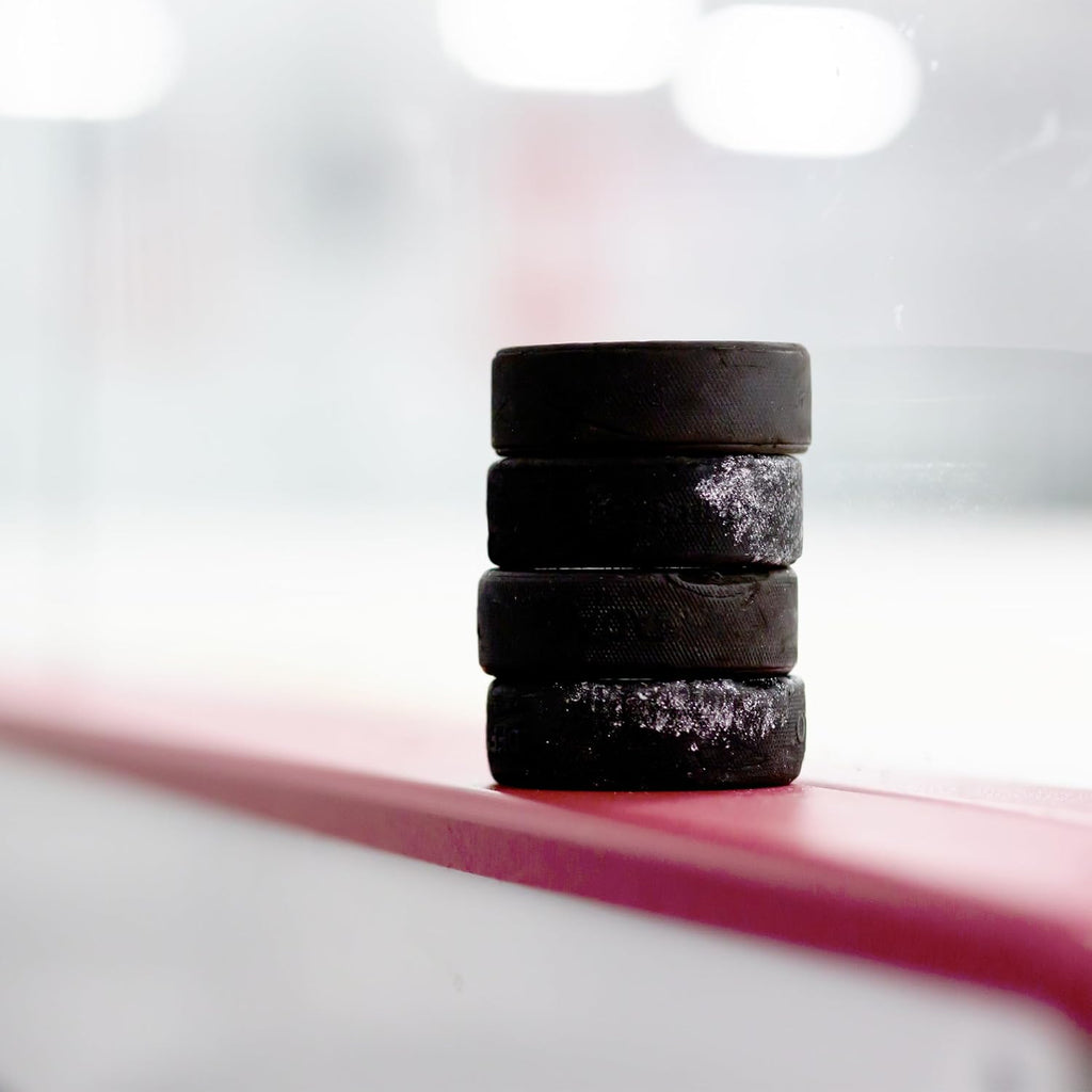 100pk Rubber Street Hockey Pucks for Outdoor & Ice Practice C866