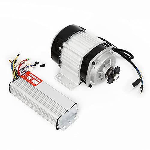 BLDC 72V 3000W Brushless Motor, 72V Motor Kit, High Speed Electric Motor Kit, w/Controller & T8F Sprockt/Chain, Go Kart Electric Motor, Electric Bike Conversion Kit, 4900r/Min