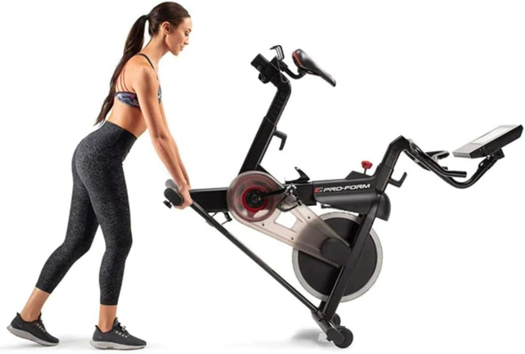 Proform Studio Spin Bike Pro Exercise Bike with 10" HD Touchscreen and 22 Resistance Levels G7803