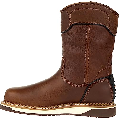 Georgia Boot Men's Brown Amp Lt Wedge Waterproof Pull-on Industrial Boot W522