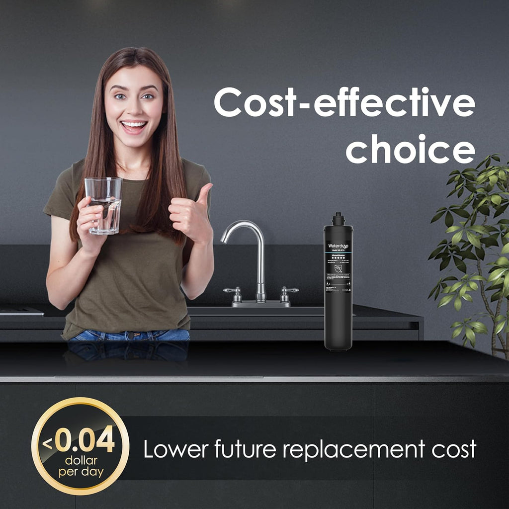 Waterdrop 15UA Under Sink Water Filter System with RF15 Replacement Cartridge V64936