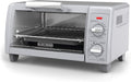 BLACK+DECKER TO1705SG 4-Slice Toaster Oven, Easy Controls, Stainless Steel
