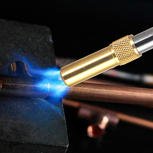 BLUEFIRE BTS-8090 Auto ON/OFF Gas Welding Torch Head for MAPP/Propane 1lb Bottle C964