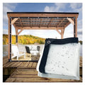 8x10 ft Clear Plastic Vinyl Tarp with Grommets, Heavy Duty Waterproof Tarps and Sheeting for Chicken Coops, Patios, Greenhouses, Balconies, Gazebos, Porches, and Winter